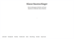 Desktop Screenshot of klasse-baumschlager.de