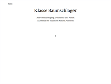 Tablet Screenshot of klasse-baumschlager.de